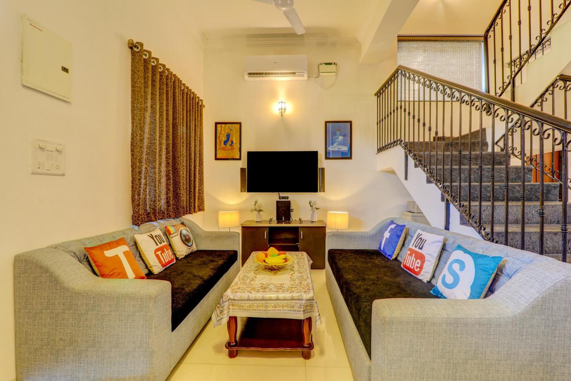 Ludo Private Pool Villa, Wifi-Caretaker-Parking, North Goa 바가 외부 사진